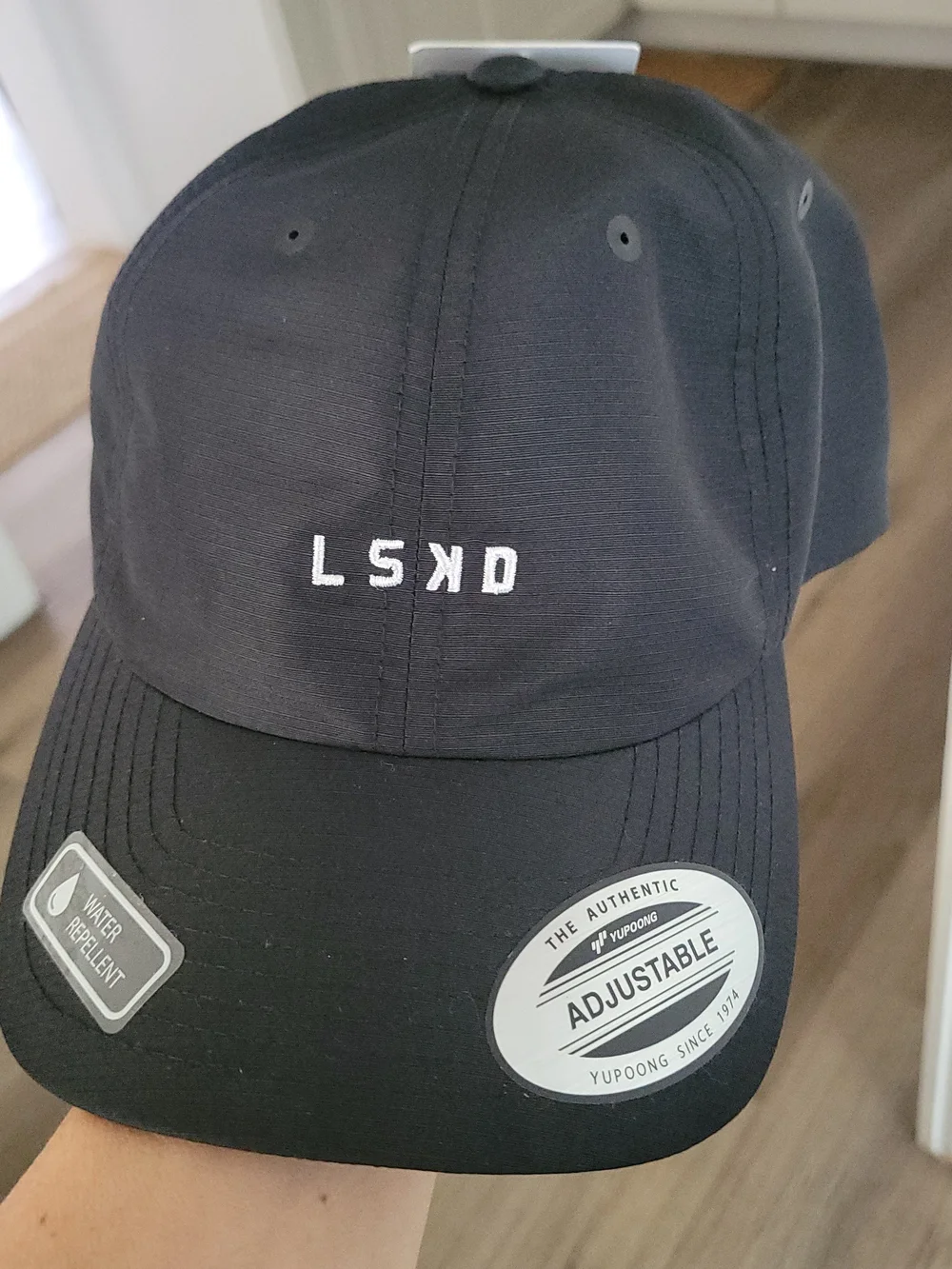 Black Embroidered Train Cap